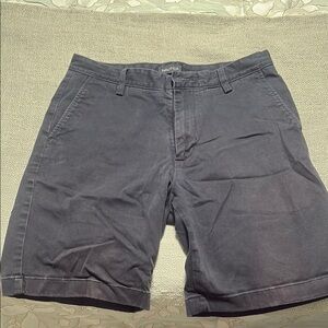 Nautica Men's Charcoal Flat Front Shorts